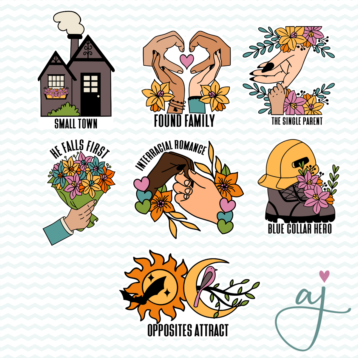 Before I Love You Trope Sticker Set